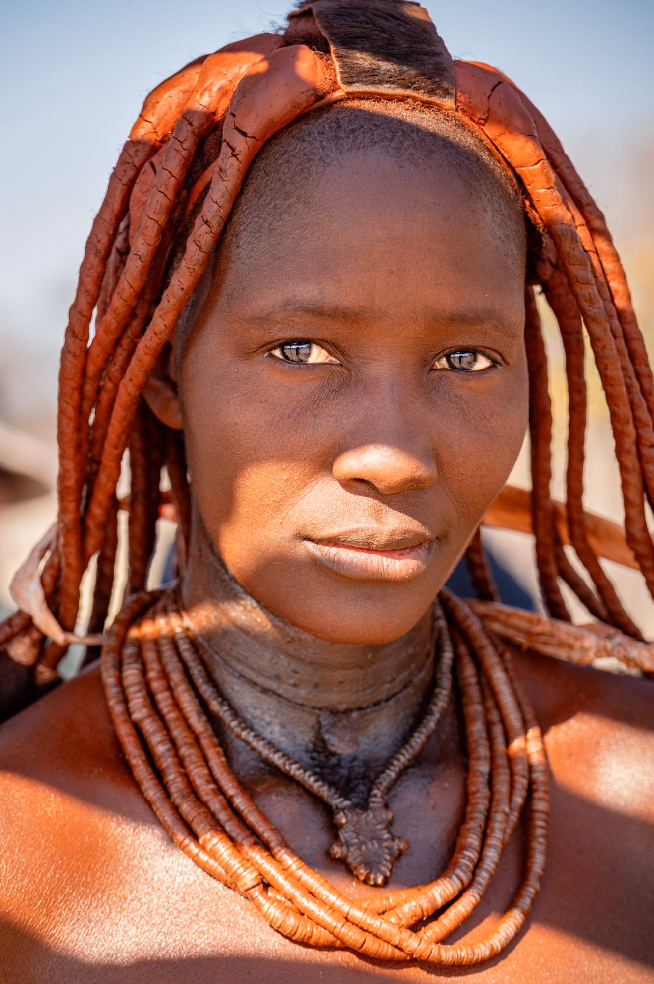 Poblado himba, Outjo, Namibia